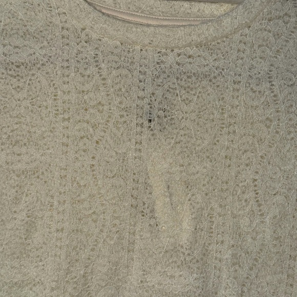 Commense Cream Fuzzy Knit Long Sleeve Sweater Top Size S NWT - Picture 7 of 13